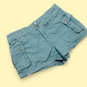 Khaki Green Cargo Mini Shorts Women’s 7